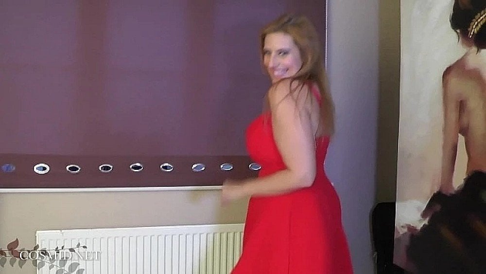 cosmid ellie red dress-sha
