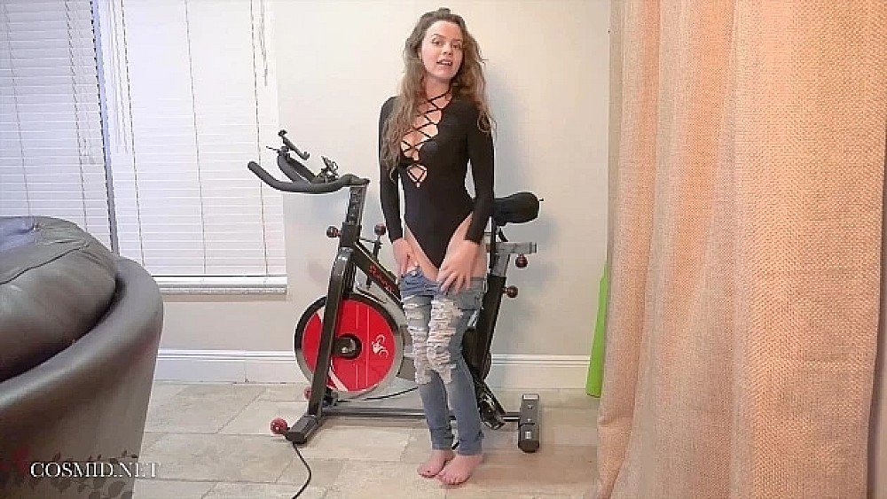 cosmid avri riding her bike-sha
