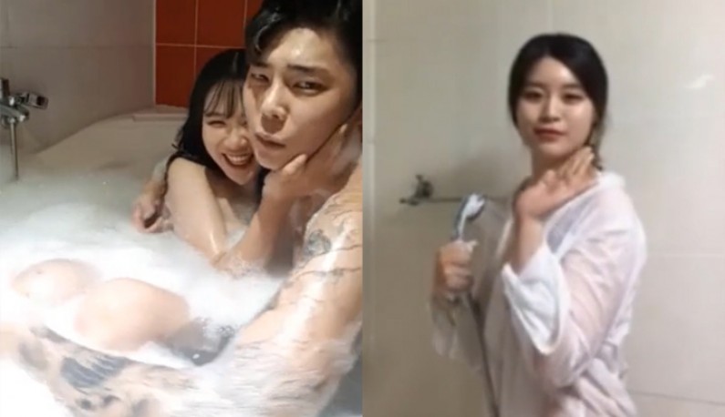 [韓國] 和幸運粉絲相約泡澡~近距離與女神接觸小兄弟都快無法招架了!!